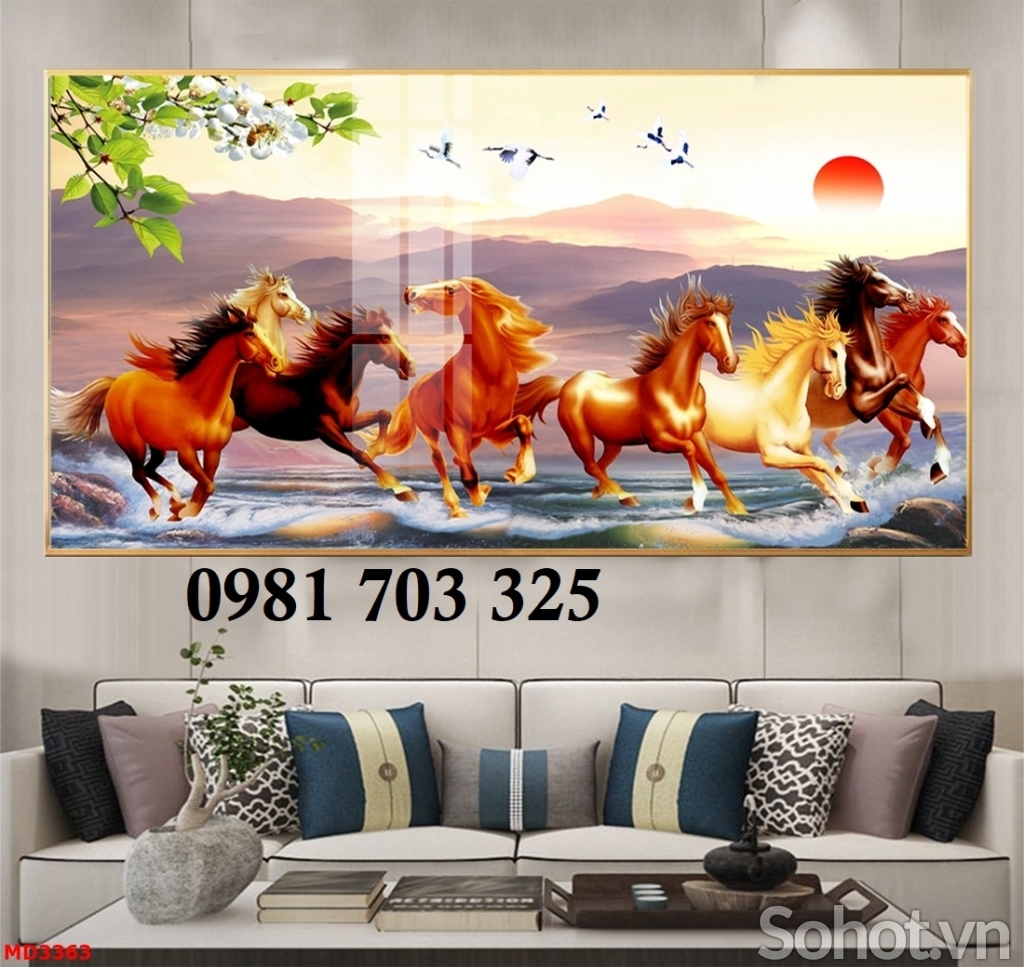 Tranh gạch mã đáo thành công 3D