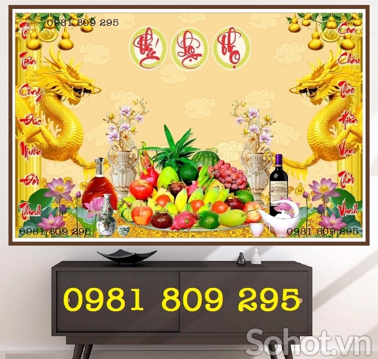 Gạch tranh ban thờ ốp tường H0896