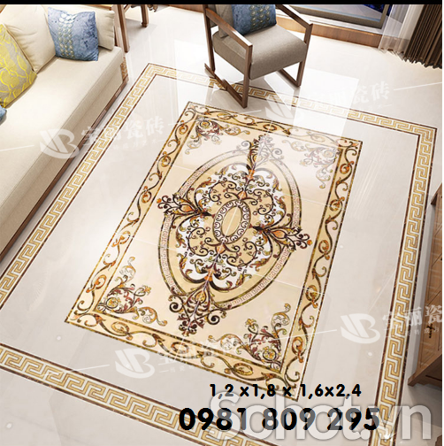 Gạch thảm trang trí phòng khách  -AM9