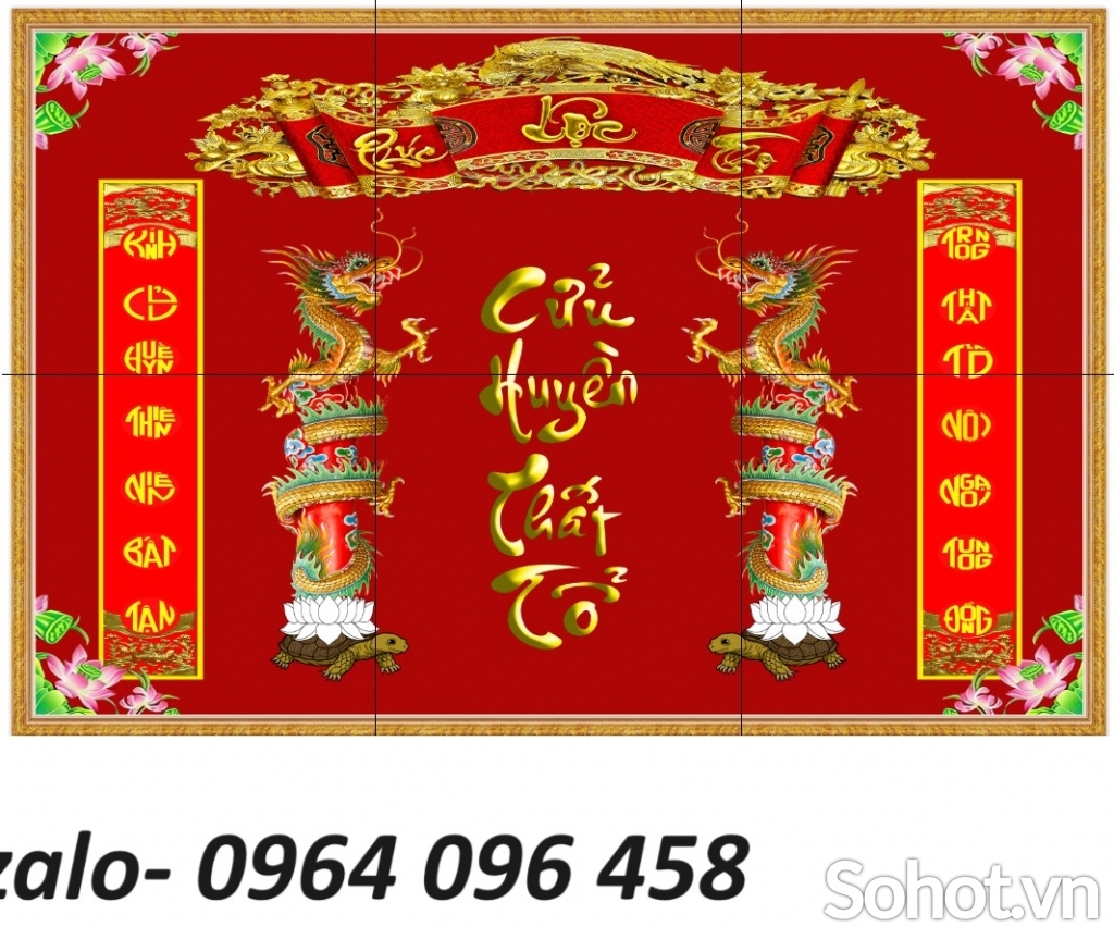 Tranh gạch 3d phòng thờ - CX422