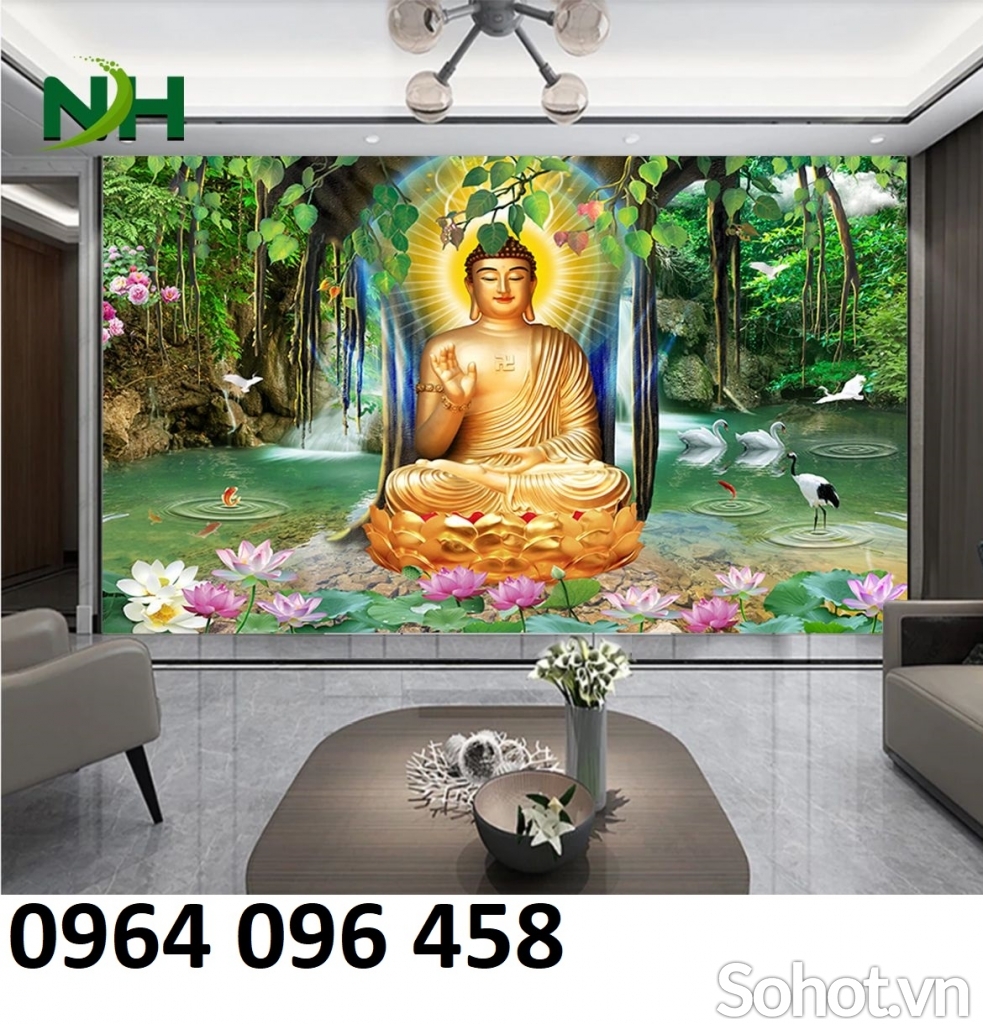 tranh gạch 3d phật giáo - CBB65