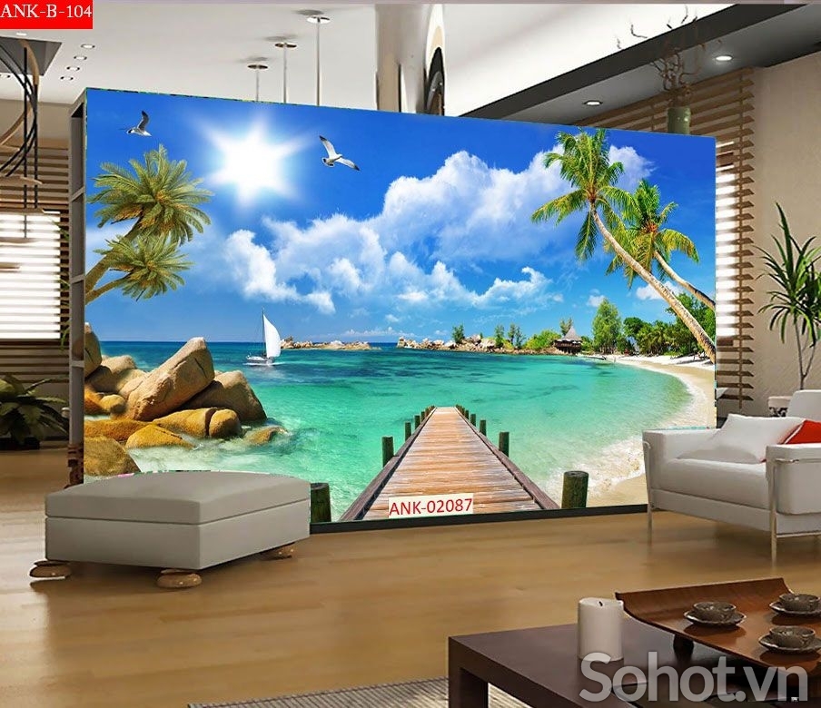 Tranh gạch 3d phong cảnh biển - SCX72