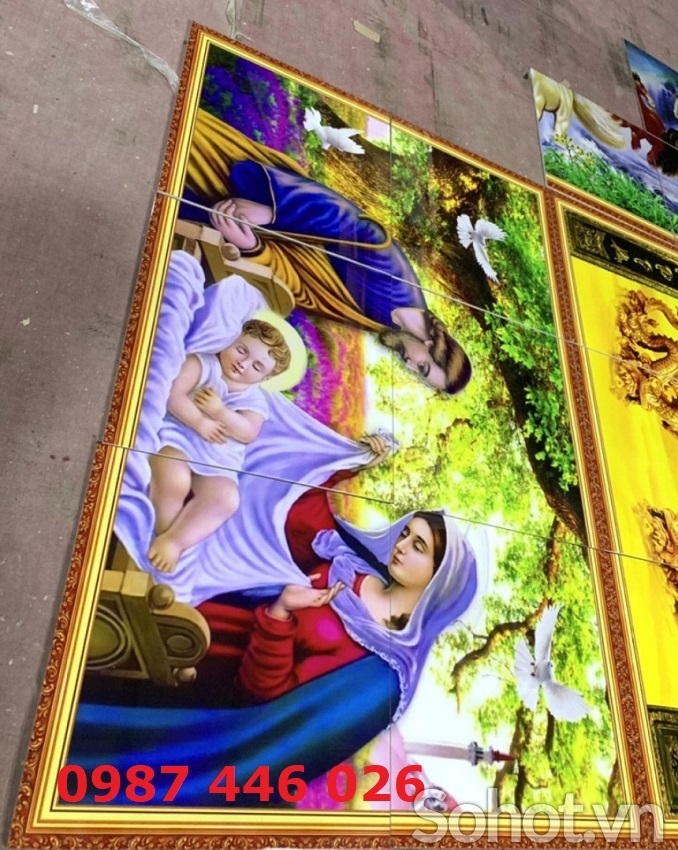 Gạch tranh thiên chúa, tranh công giáo
