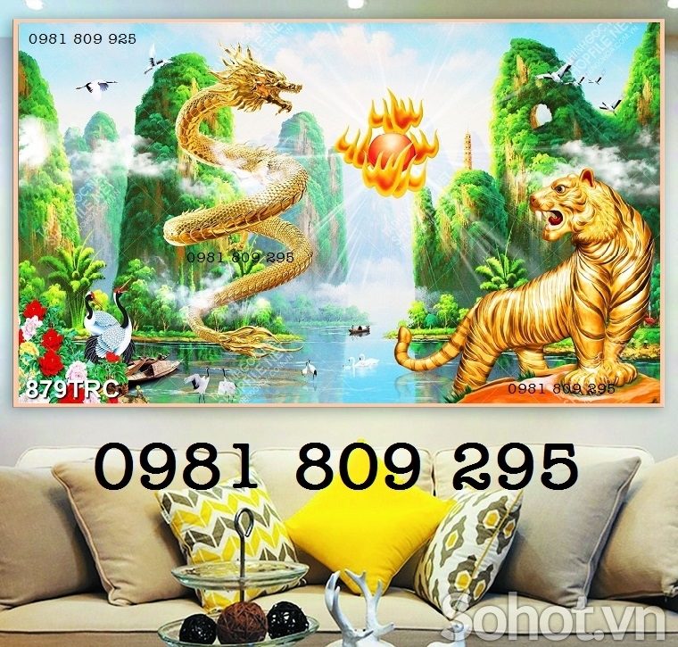 Tranh gạch 3d rông - gạch tranh ốp tường