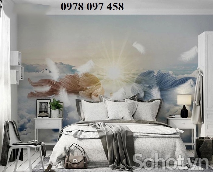 Tranh gạch ốp phòng ngủ