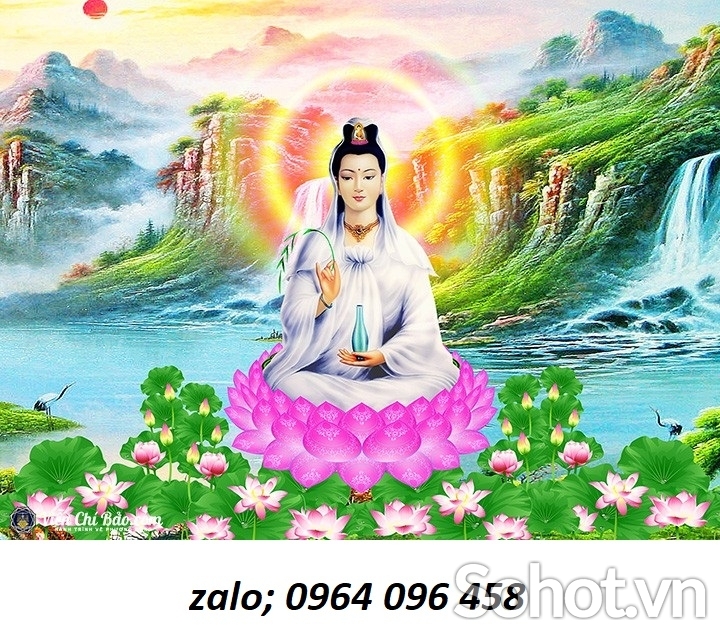 Tranh gạch 3d phật quan âm - XNV79