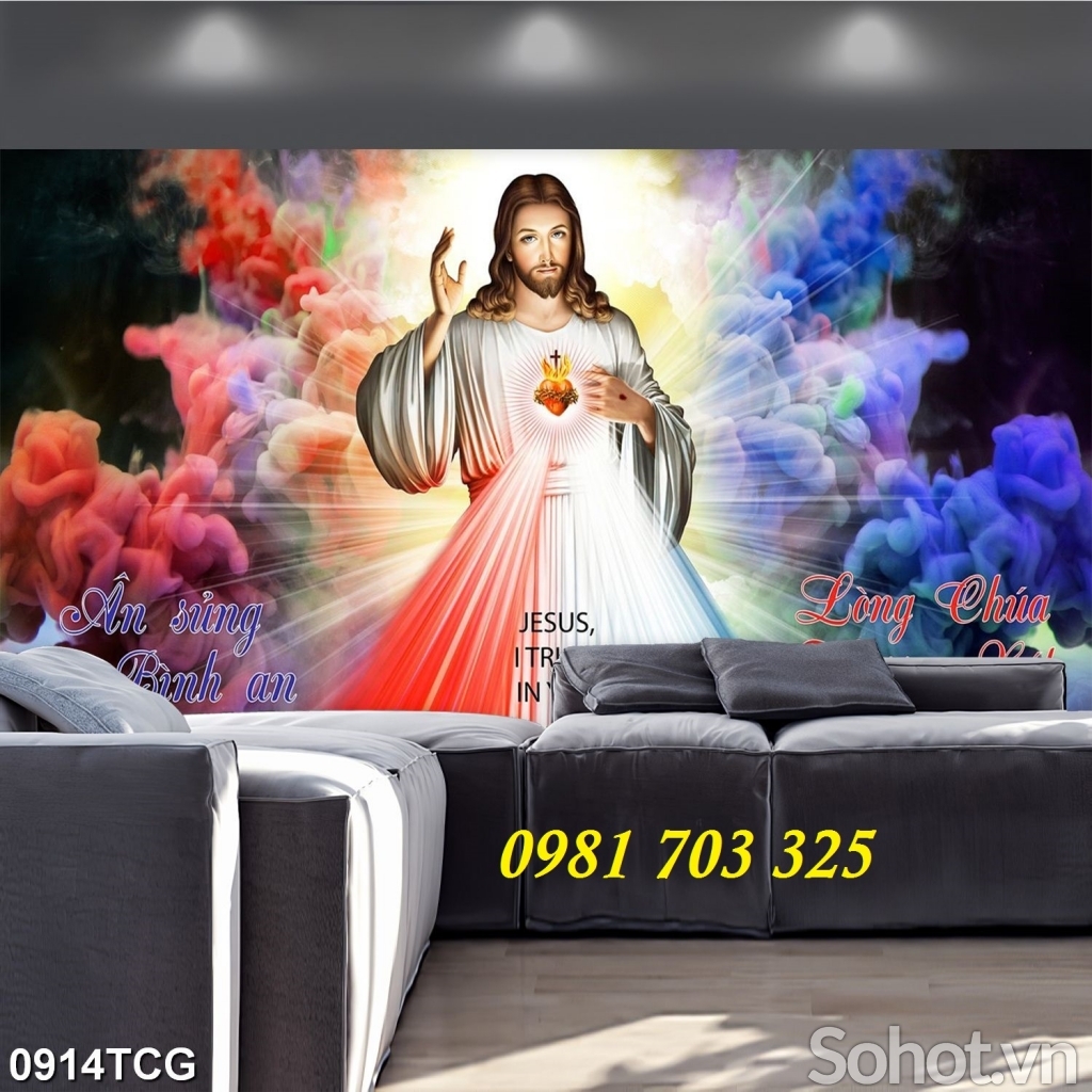 tranh gạch công giáo, gạch tranh 3D