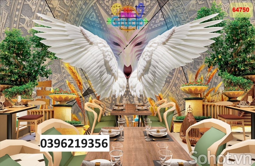 Tranh cánh thiên thần treo tường