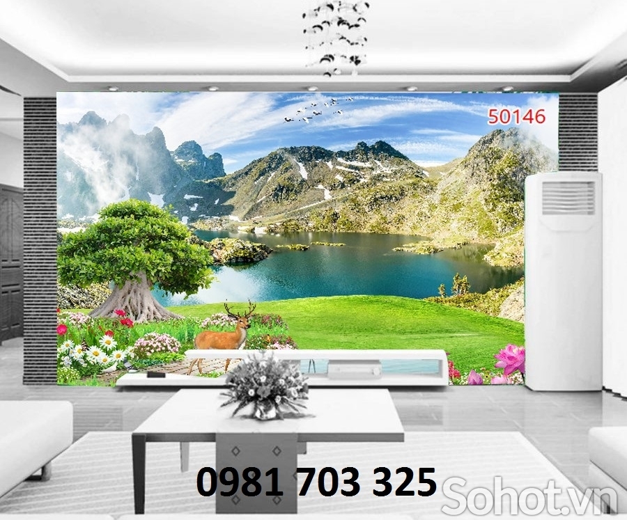 Tranh phong cảnh- gạch tranh trang trí