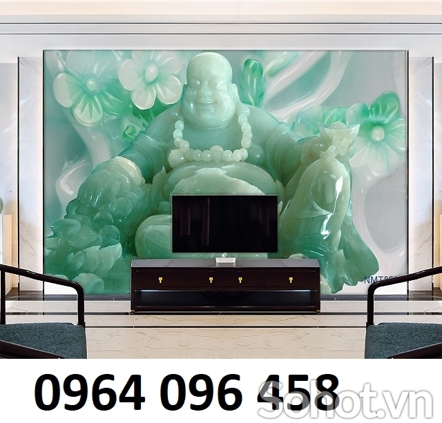 tranh phật phòng thờ - tranh gạch 3d phòng thờ - DNV31