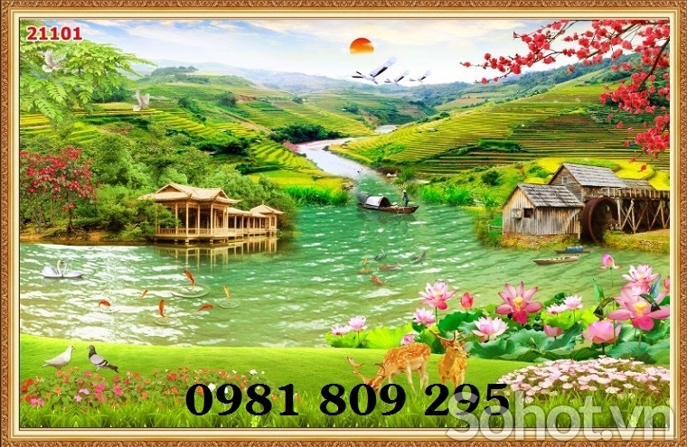 Tranh 3d - gạch tranh - tranh gạch men