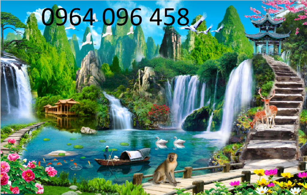 Tranh phong cảnh - tranh gạch 3d phong cảnh - 88NB