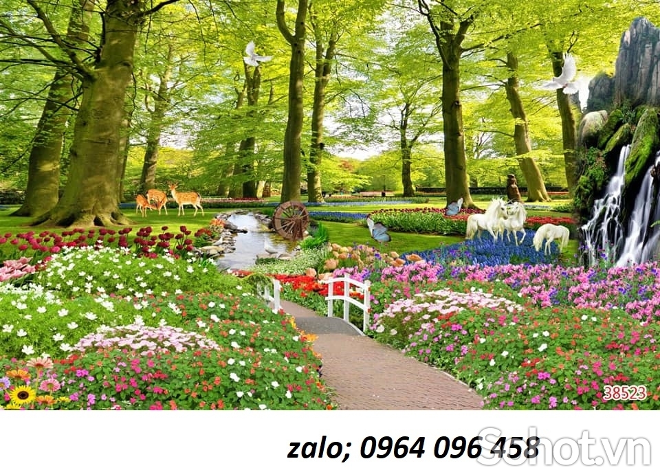 Tranh gạch 3d ốp tường phòng khách - phòng ngủ - FDS42