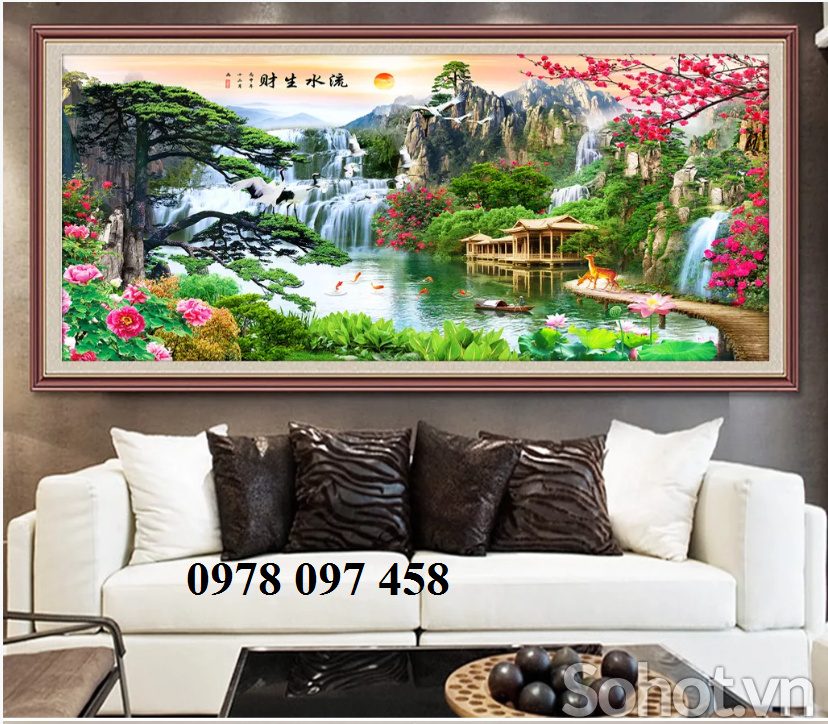 Tranh phong cảnh phòng khách