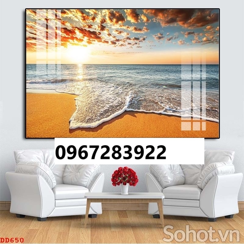Tranh gạch cảnh biển trang trí tường