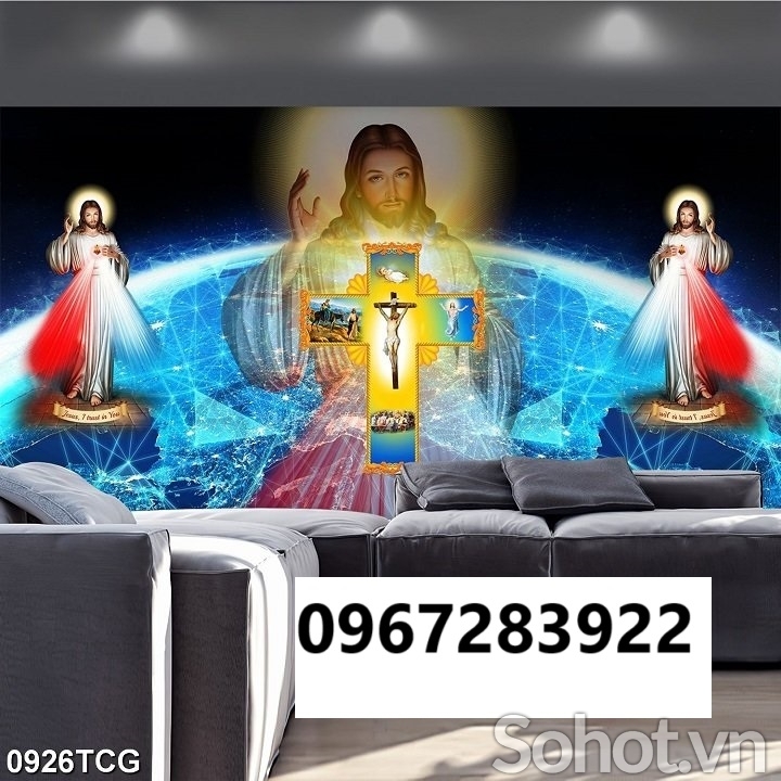 Tranh gạch 3d công giáo