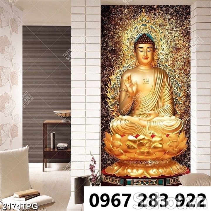 Tranh gạch Phật thích ca