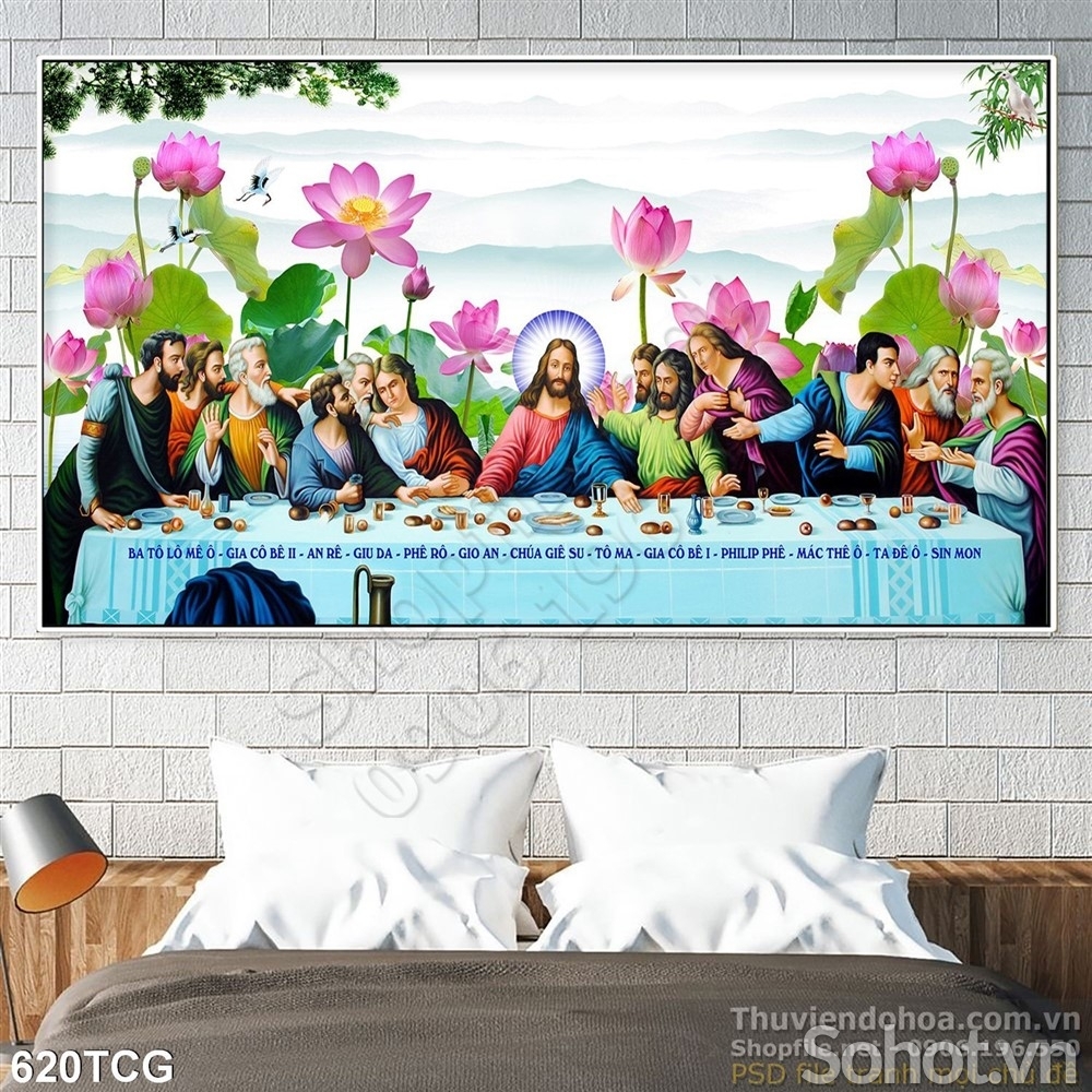 Tranh 3D công giáo, gạch men 3D ốp tường