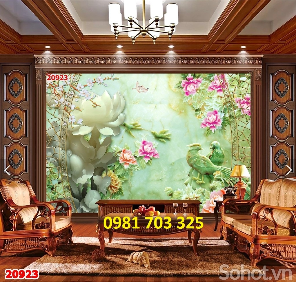 Tranh gạch 3D sứ ngọc