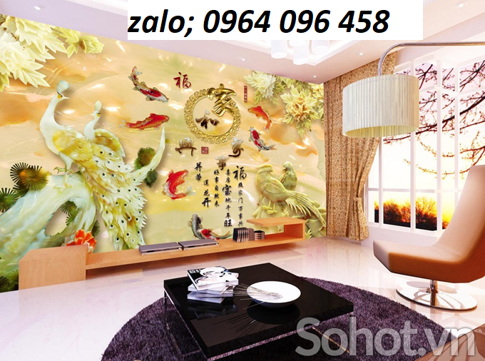 Gạch tranh trang trí phòng khách 3d - 632SV