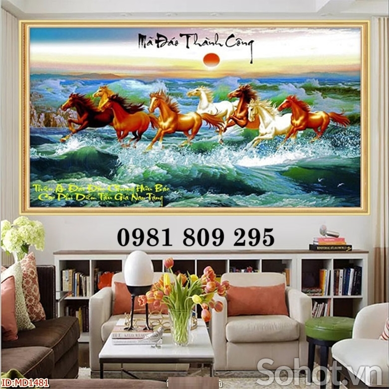 Tranh 3d ngựa , gạch tranh , tranh gạch