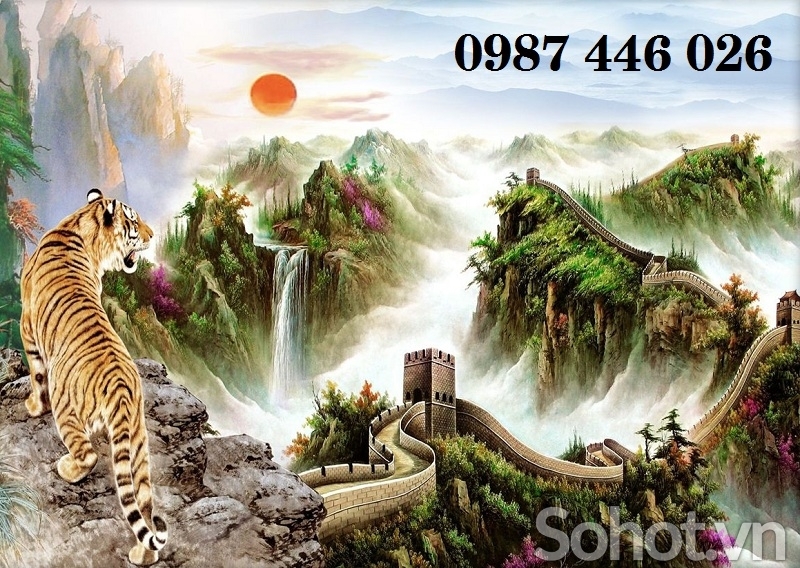 Tranh gạch men vạn lý trường thành H2733