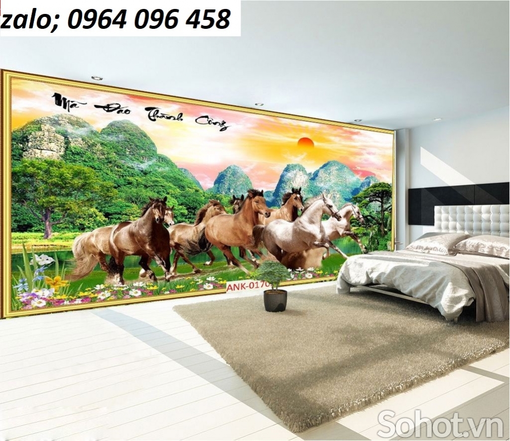 Tranh gạch mã đáo thành công 3d - FSZ332