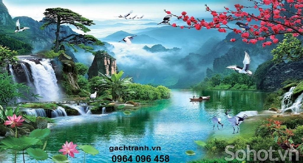tranh gạch 3d phong cảnh - 43VB