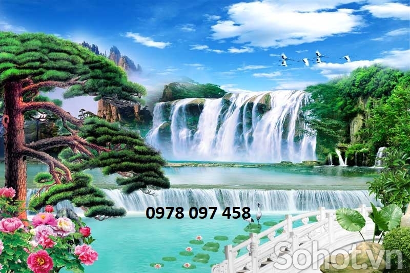 Gạch tranh 3D - tranh phong cảnh đẹp