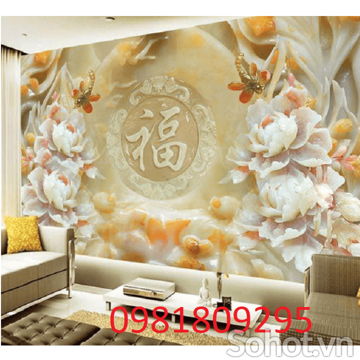 Tranh rồng đỏ, gạch tranh ốp tường