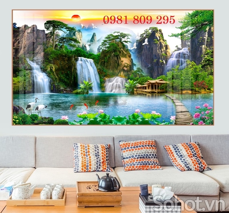 Mẫu gạch tranh 3d phong cảnh đẹp