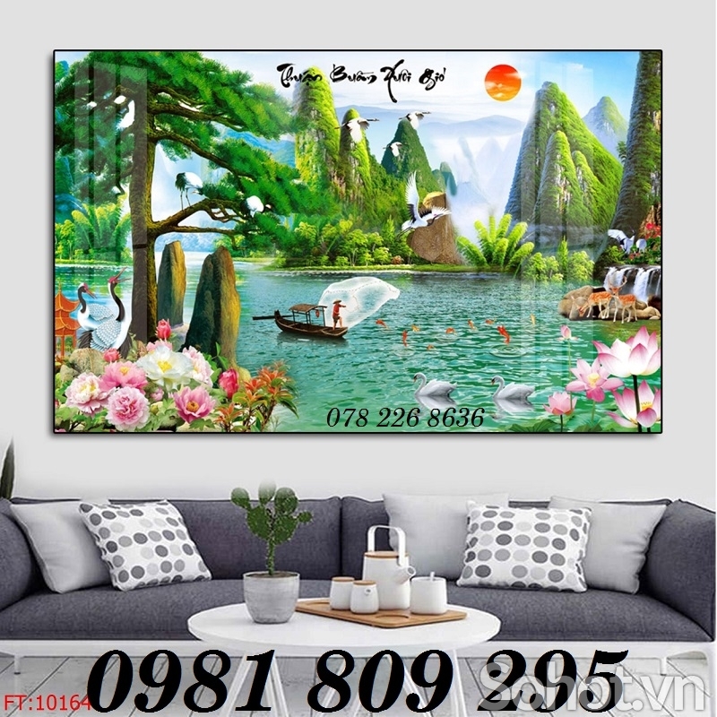 Mẫu tranh gạch 3d ốp tường - gchj tranh 3d