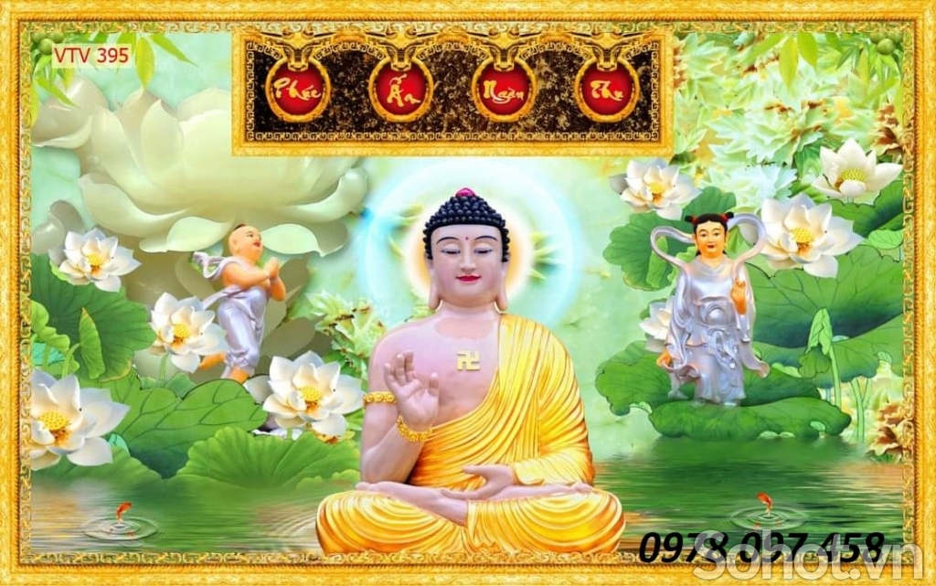 Tranh Phật giáo - tranh gạch men sản xuất theo yêu cầu