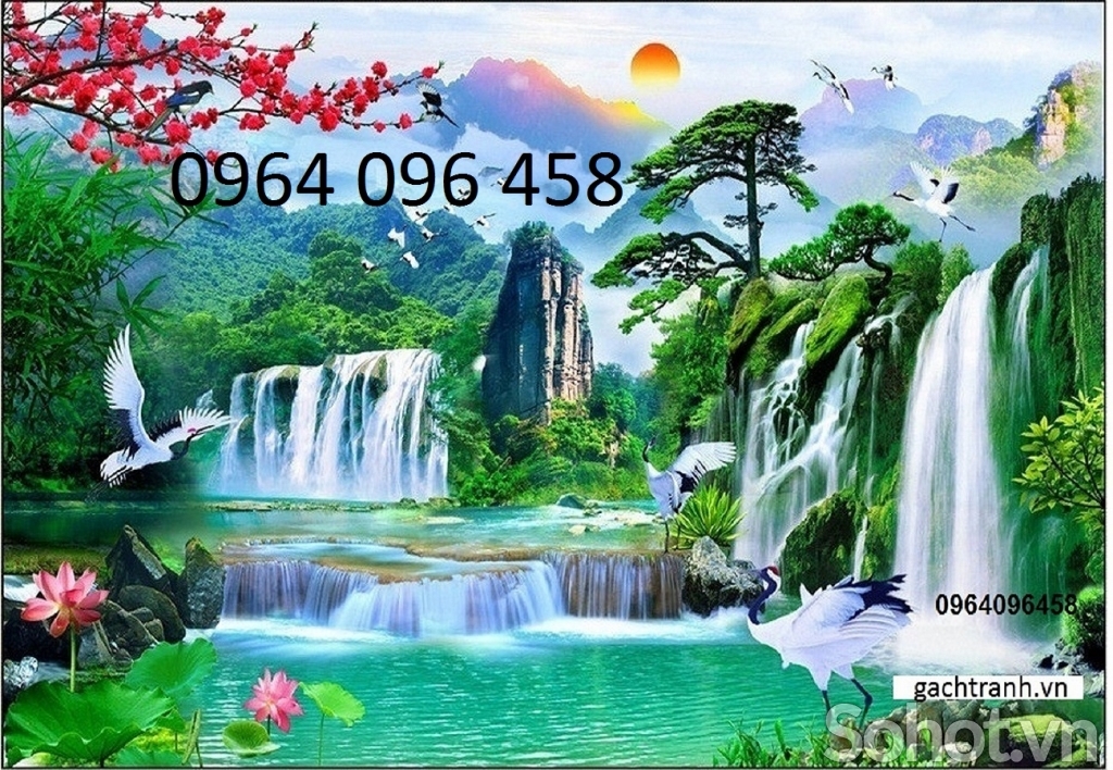Tranh gạch 3d phong cảnh đồng quê - MCBV73
