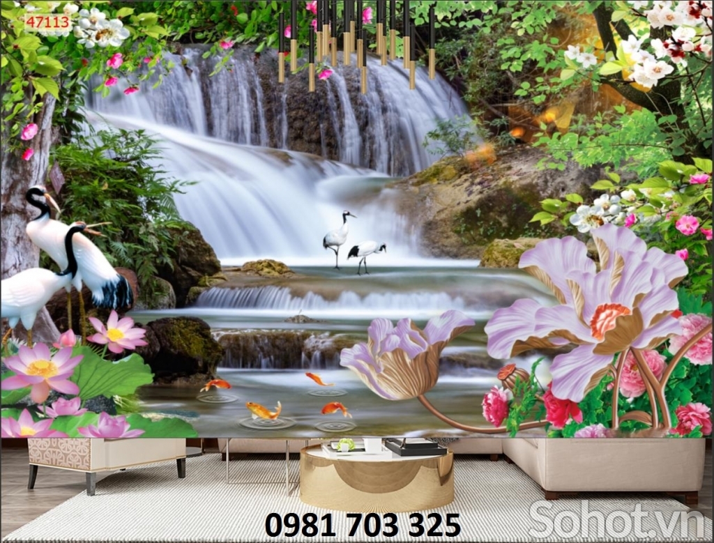 gạch 3D phong cảnh- tranh gạch 3D