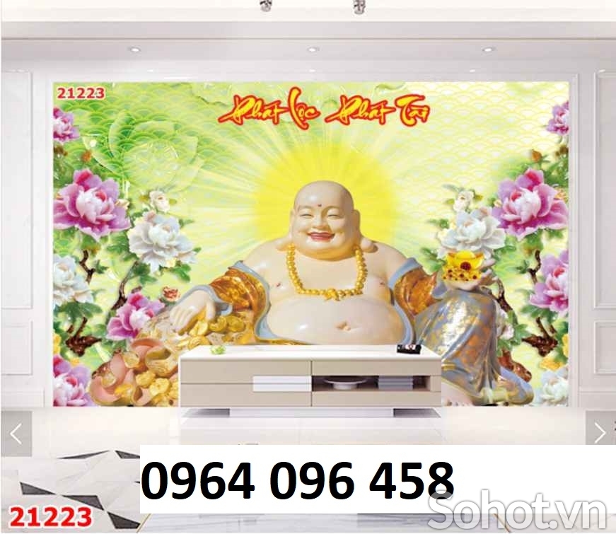 Tranh phật 3d - tranh gạch 3d phật - 543XZ