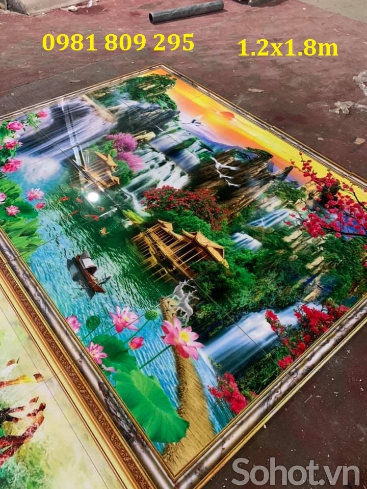 Gạch tranh 3d , tranh gạch thiên nhiên