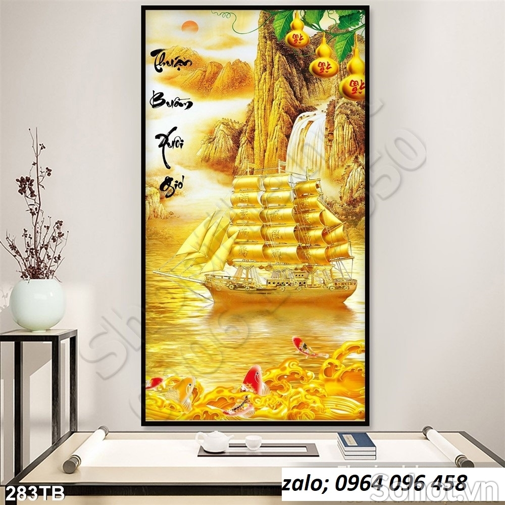 Tranh gạch 3d thuận buồm xuôi gió - SX63