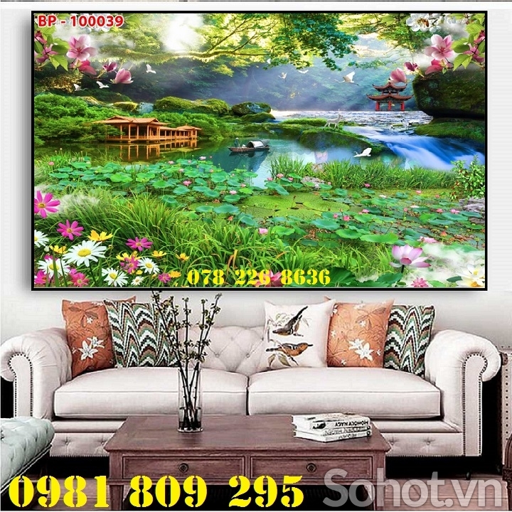 Gạch tranh 3d , tranh trang trí , gạch ốp tường HN888