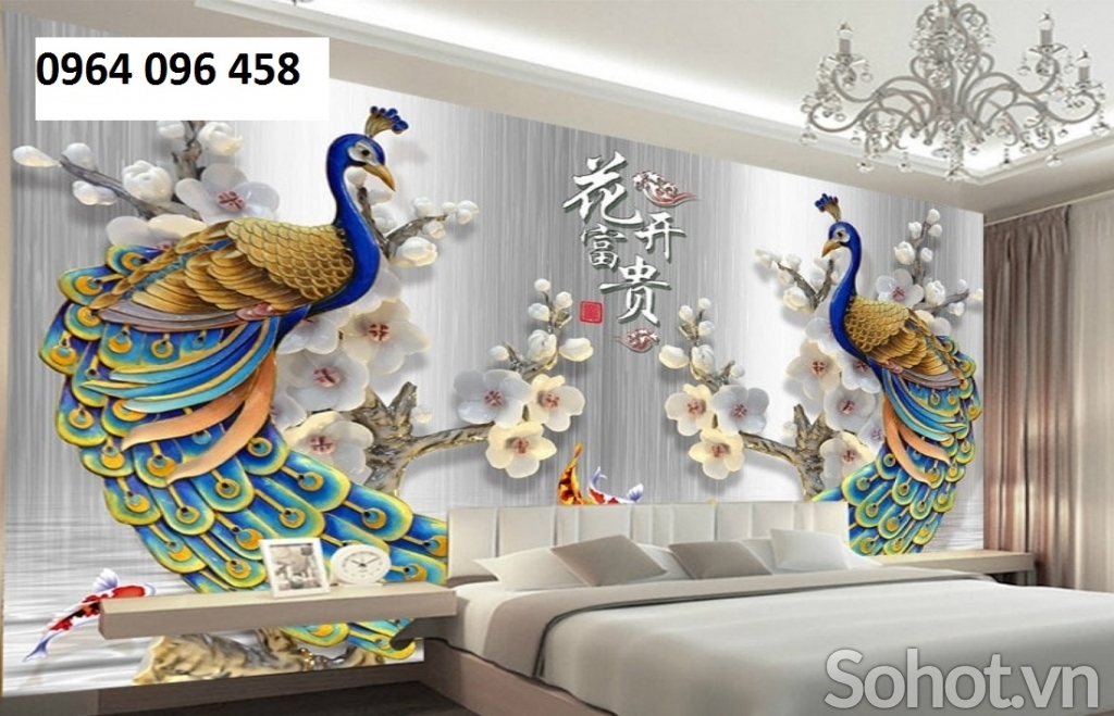 Mẫu tranh gạch 3d phòng khách đẹp - SZZ