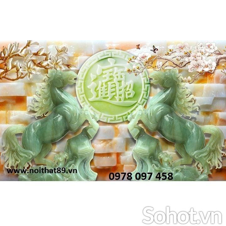 Tranh 3D - mã đáo truy phong