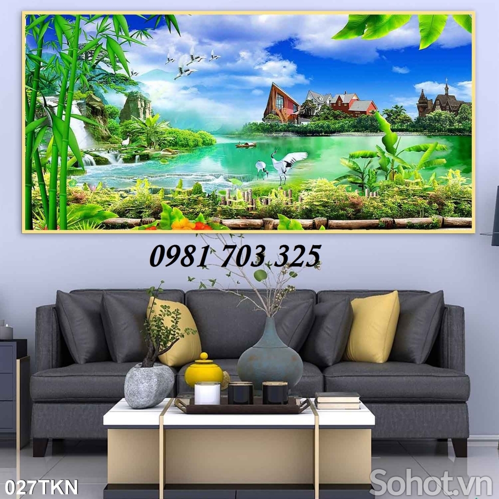 tranh gạch 3D đẹp trang trí phòng