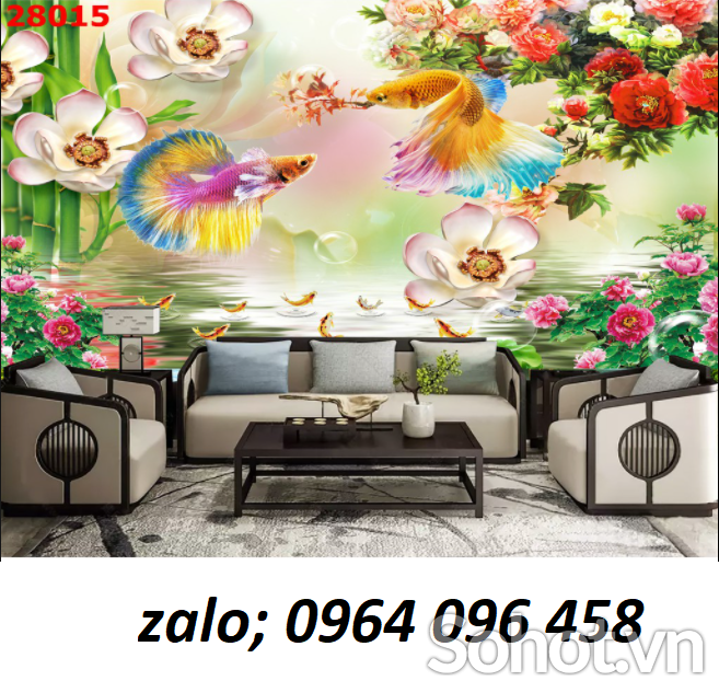 Tranh gạch 3d cá cảnh - SKFD44