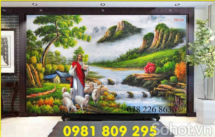 Tranh công giáo 3d - gạch tranh thiên chúa