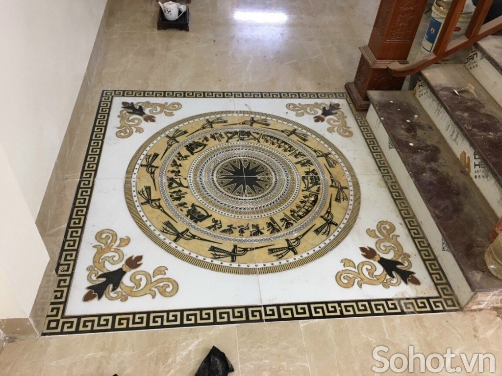 Thảm gạch chiếu nghỉ sàn 3d