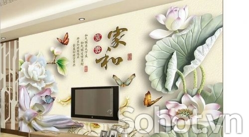 Tranh 3d - tranh gạch 3d phong thủy - CNV944