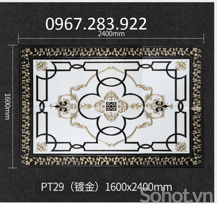 Thảm gạch nền phong cách trang trí phòng