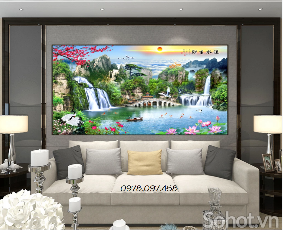 Tranh treo tường phòng 3d