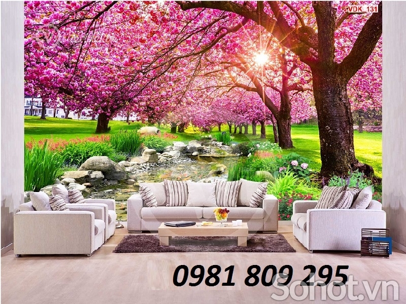 Tranh gạch men - gạch tranh 3d phong cảnh