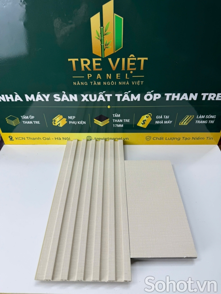 Tấm ốp than tre kèm lam song